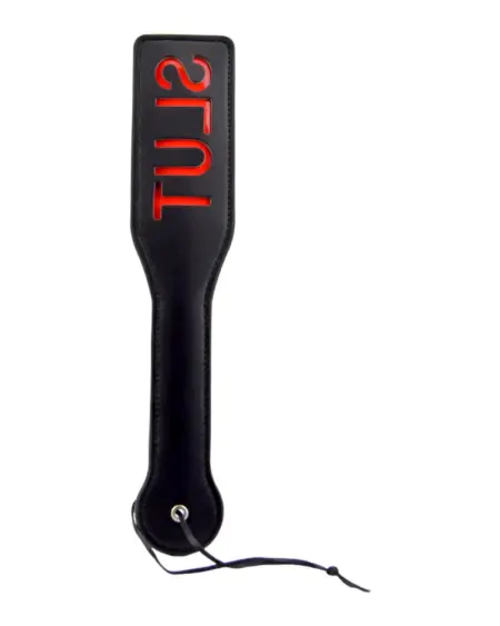 Bound to Please SLUT Spanking Paddle Black