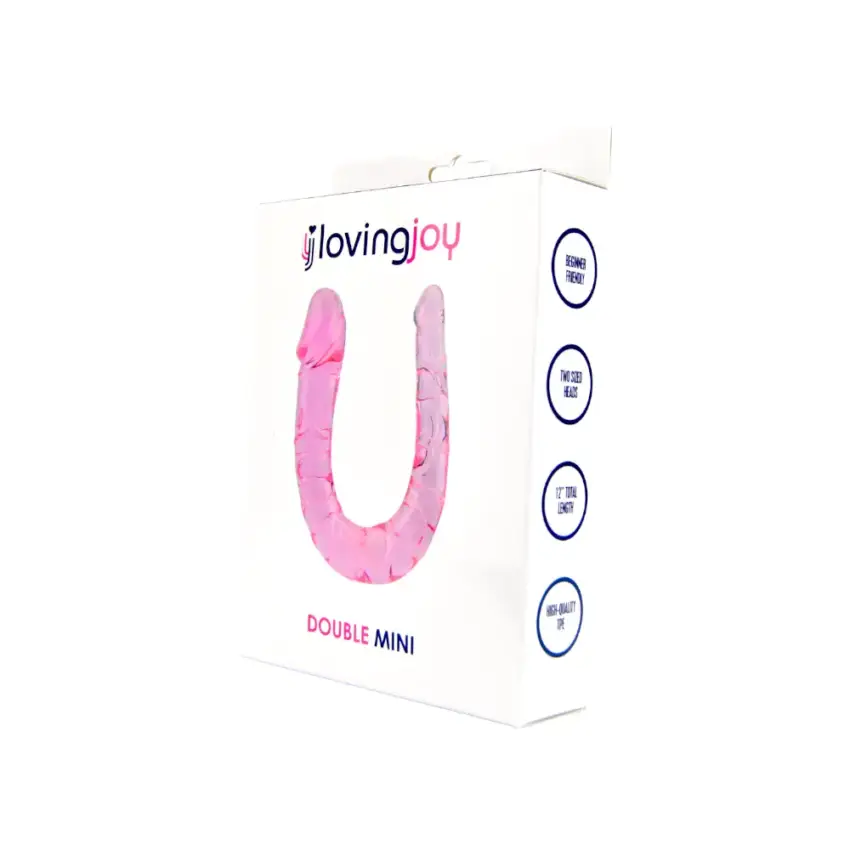 Loving Joy Double Mini Dildo Pink - Image 4