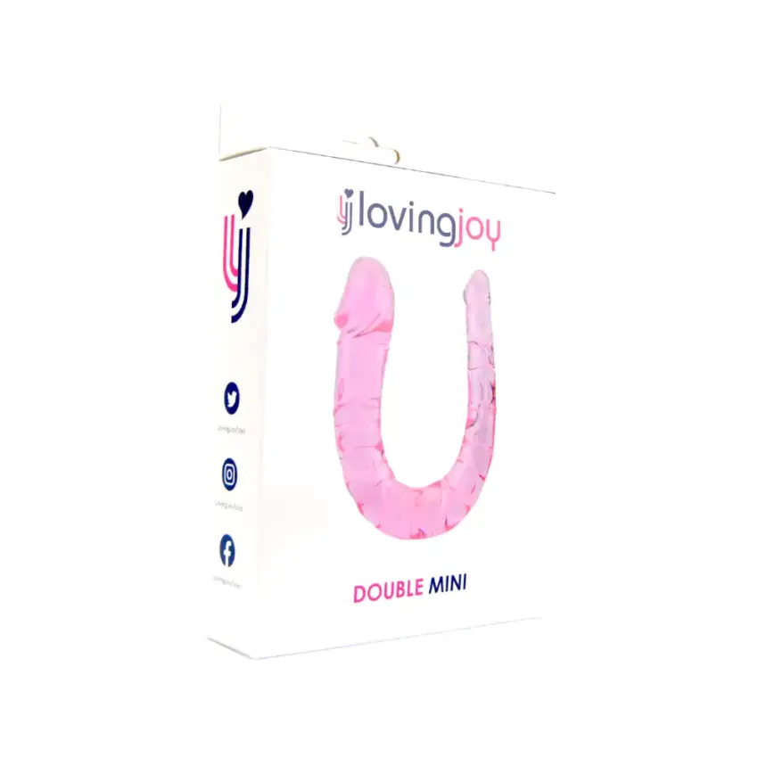 Loving Joy Double Mini Dildo Pink - Image 5