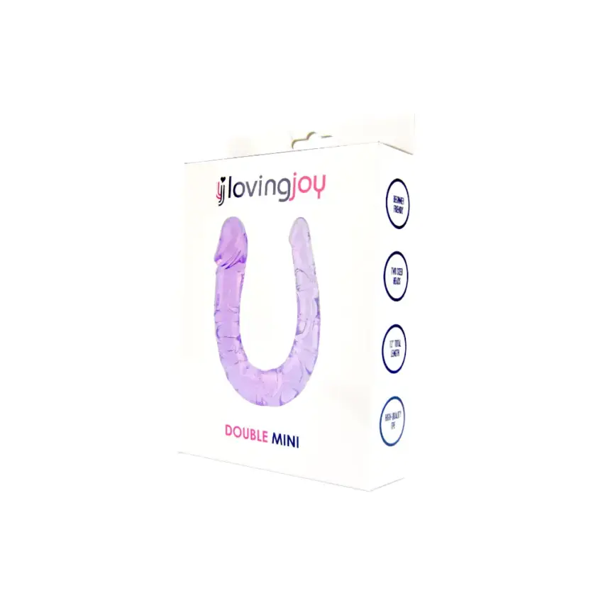 Loving Joy Double Mini Dildo Purple - Image 4