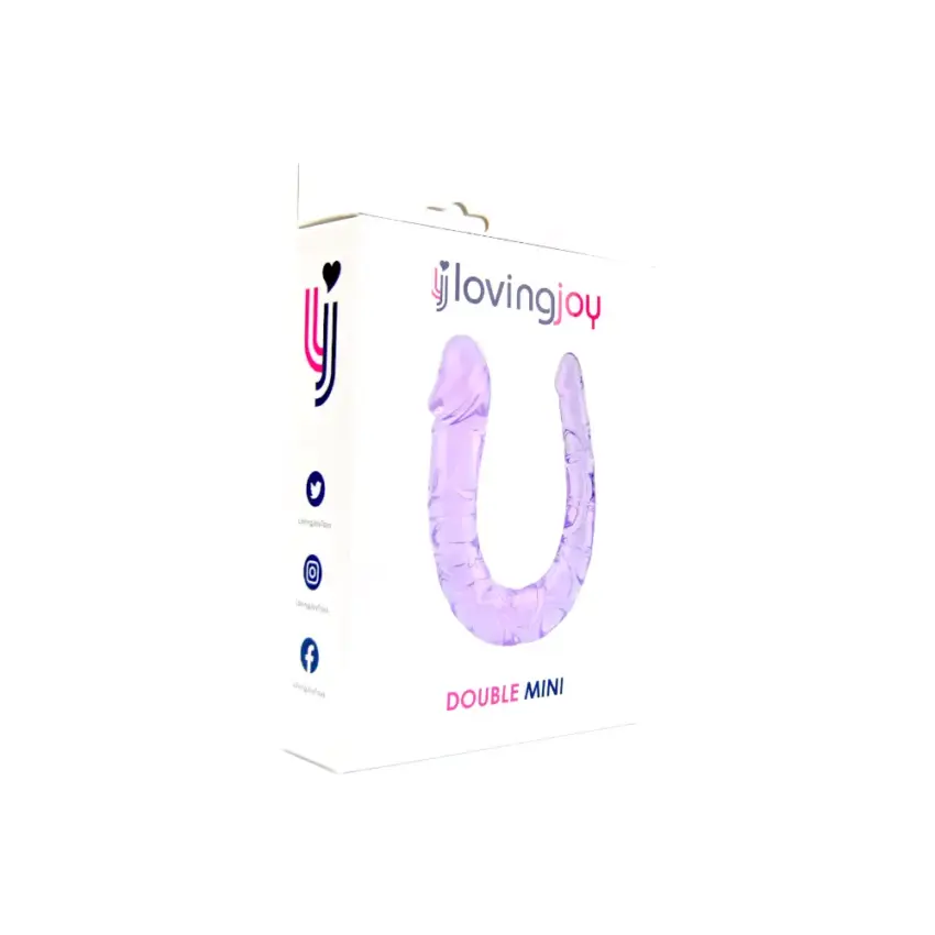 Loving Joy Double Mini Dildo Purple - Image 5