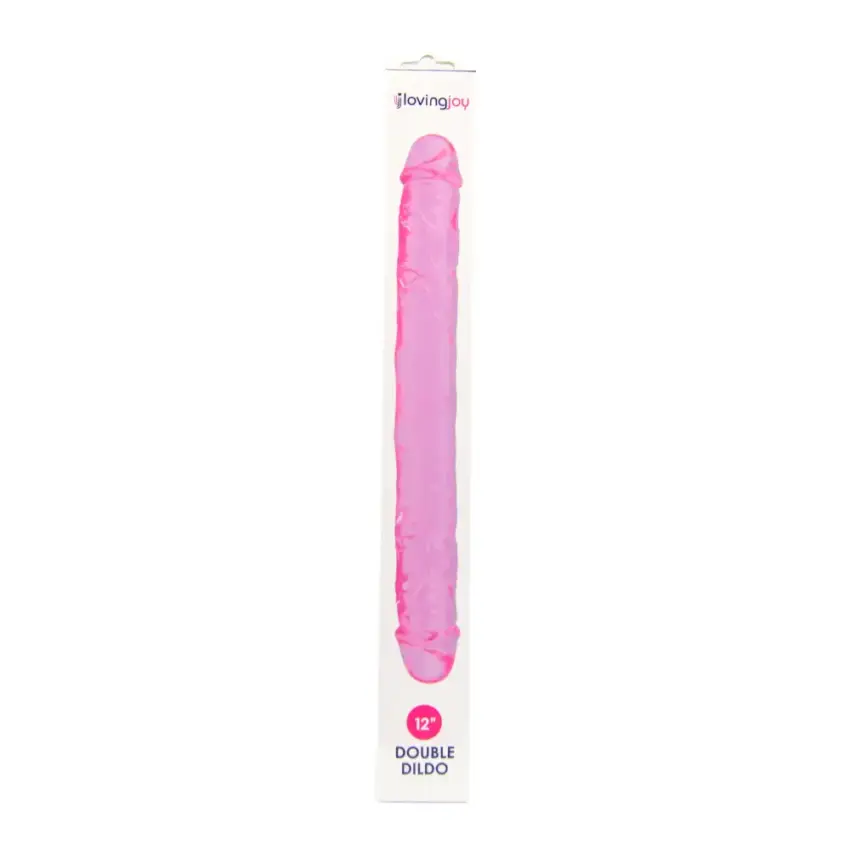 Loving Joy 12 Inch Double Dildo Pink - Image 7