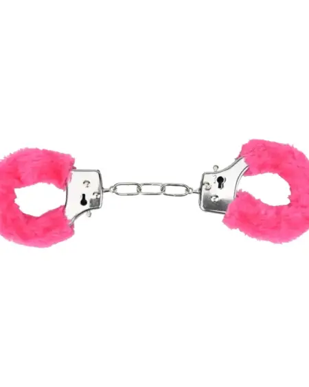 Bound to Play. Heavy Duty Furry Handcuffs Pink