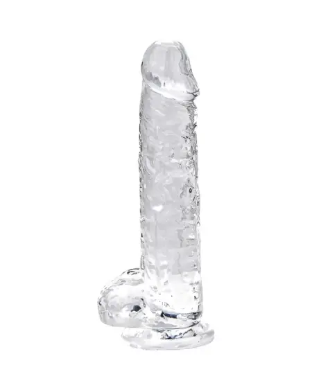 Loving Joy 7 Inch Dildo with Balls Clear