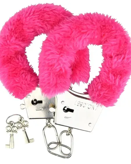 Loving Joy Furry Handcuffs Pink