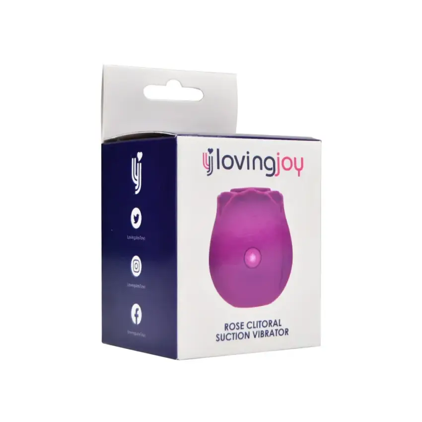 Loving Joy Rose Toy Clitoral Suction Vibrator Purple - Image 12