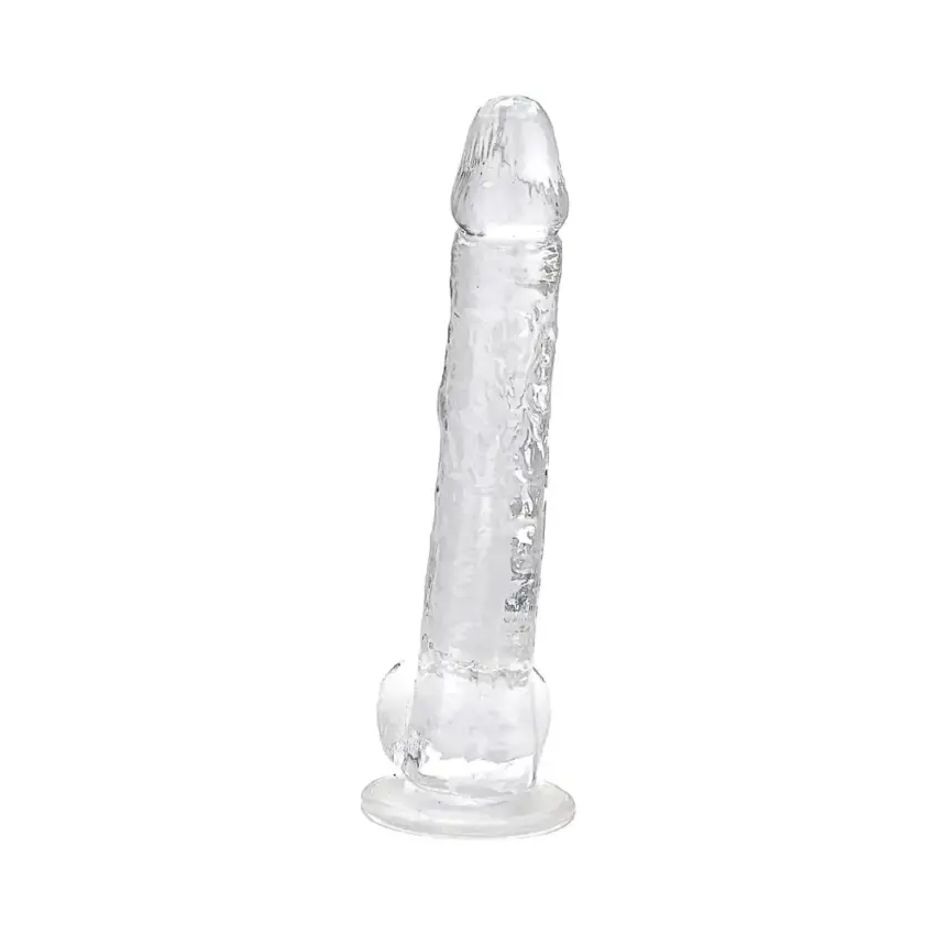 Loving Joy 11 Inch Dildo with Balls Clear - Image 10