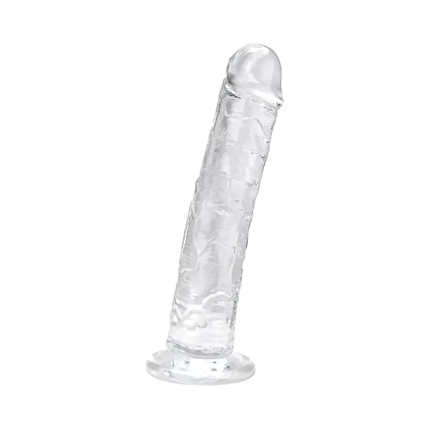 Loving Joy 8.5 Inch Suction Cup Dildo Clear - Image 6