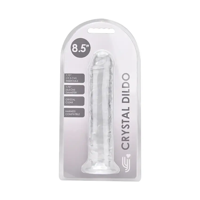Loving Joy 8.5 Inch Suction Cup Dildo Clear - Image 10
