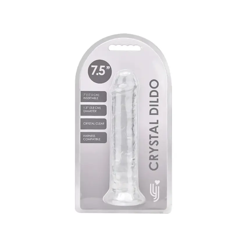 Loving Joy 7.5 Inch Suction Cup Dildo Clear - Image 10