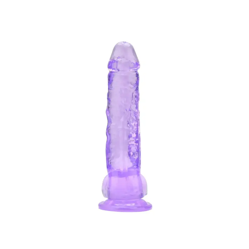 Loving Joy 8 Inch Dildo with Balls Purple - Image 2