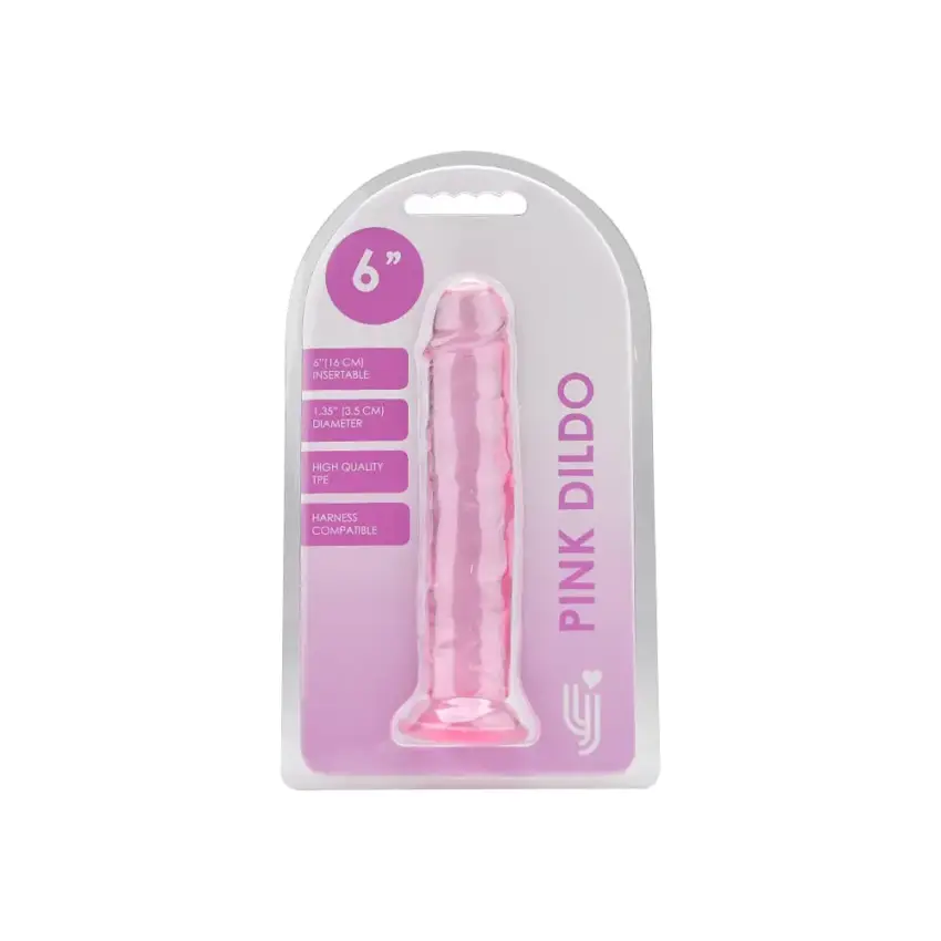 Loving Joy 6 Inch Suction Cup Dildo Pink - Image 4