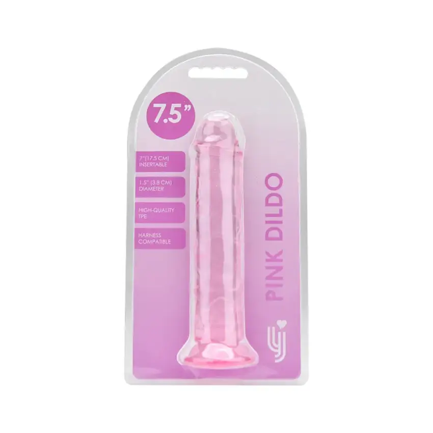 Loving Joy 7.5 Inch Suction Cup Dildo Pink - Image 4