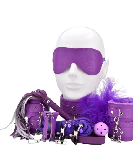 Bound to Play Bondage Kit Purple (11 Piece)