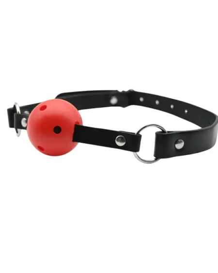Bound to Play Breathable Ball Gag Red