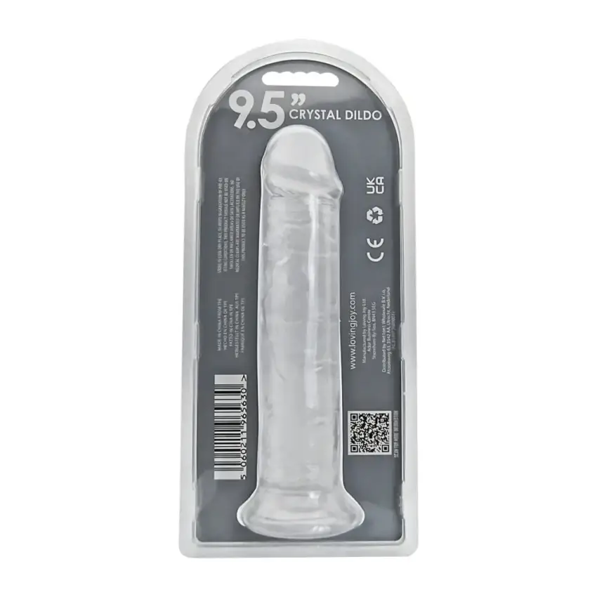 Loving Joy 9.5 Inch Suction Cup Dildo Clear - Image 12