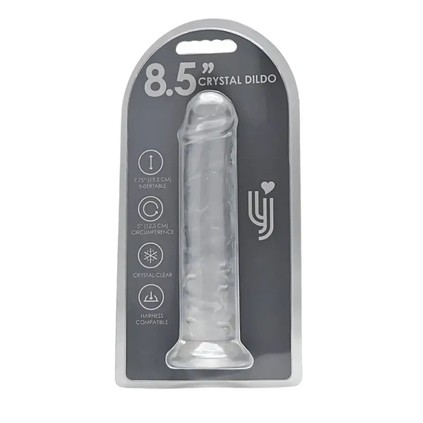 Loving Joy 8.5 Inch Suction Cup Dildo Clear - Image 11
