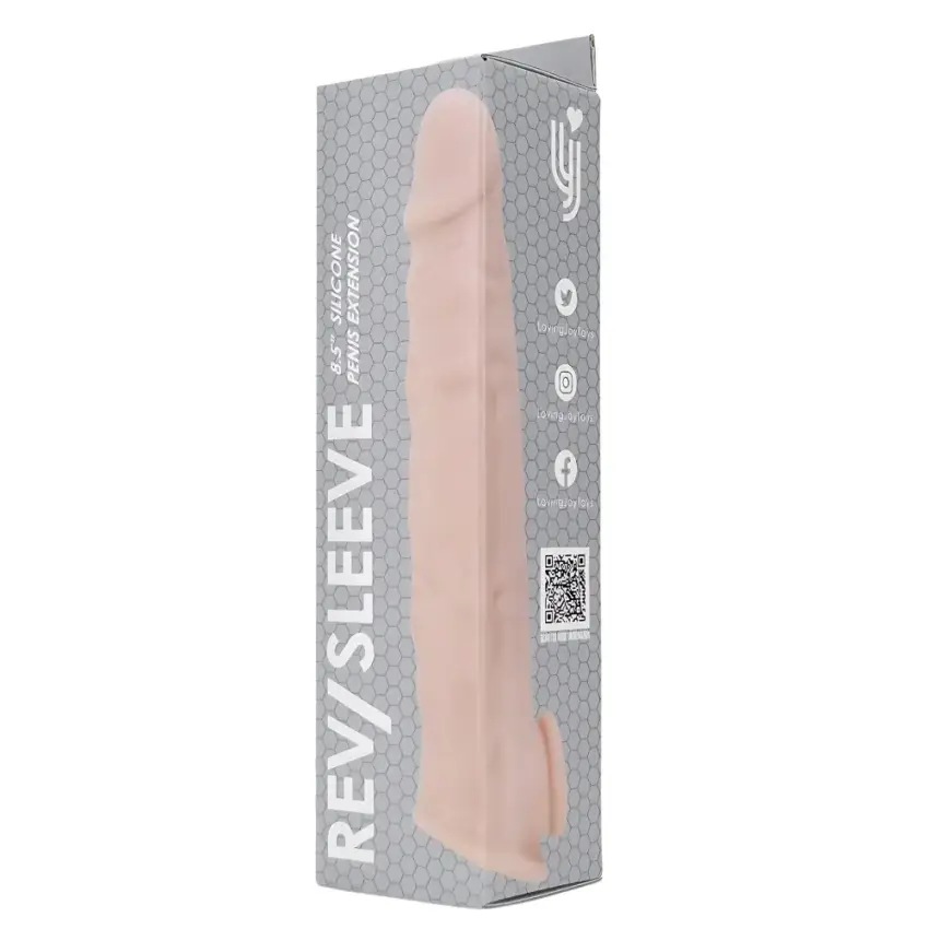 Rev-Sleeves 8.5 Inch Realistic Silicone Penis Extension Sleeve - Image 8
