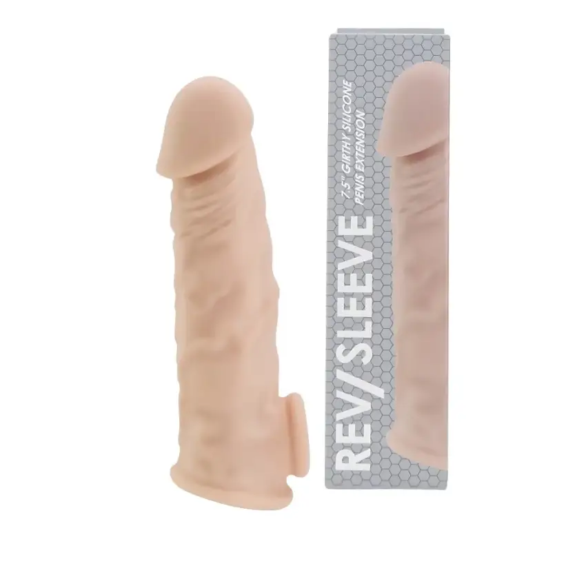 Rev-Sleeves 7.5 Inch Girthy Realistic Silicone Penis Extension Sleeve - Image 6