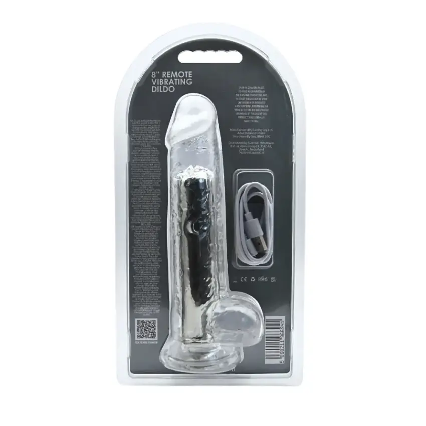 Loving Joy 8 Inch Remote Vibrating Dildo - Image 9