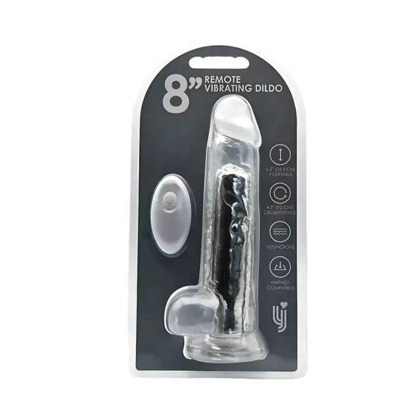 Loving Joy 8 Inch Remote Vibrating Dildo - Image 10