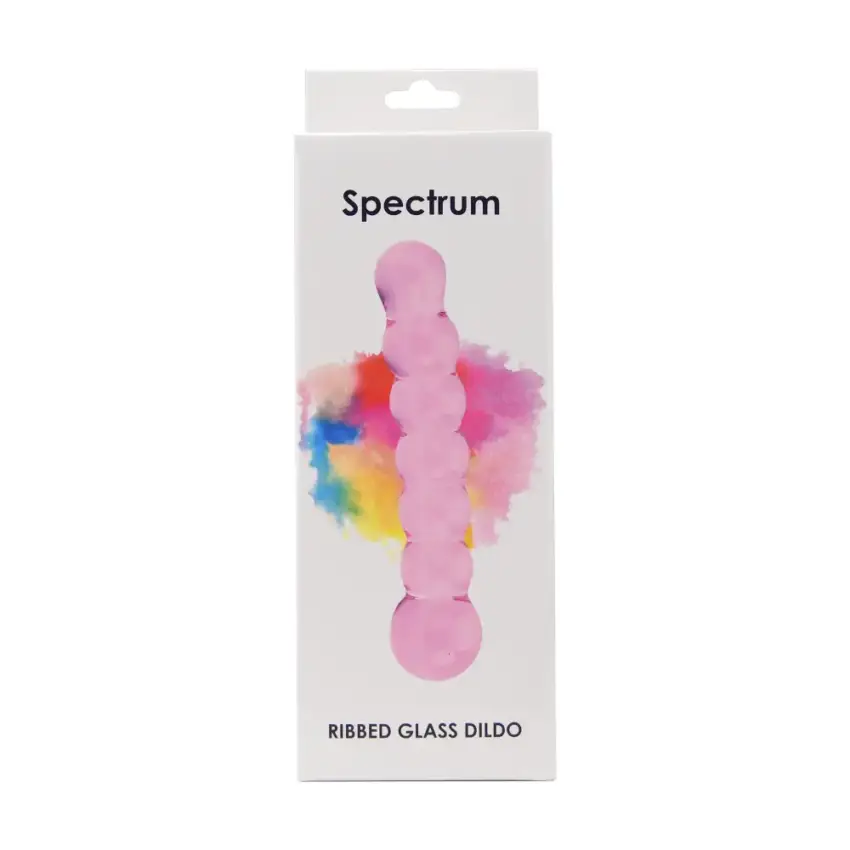 Spectrum Ribbed Glass Dildo - Image 19