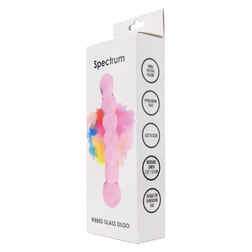 Spectrum Ribbed Glass Dildo - Image 20