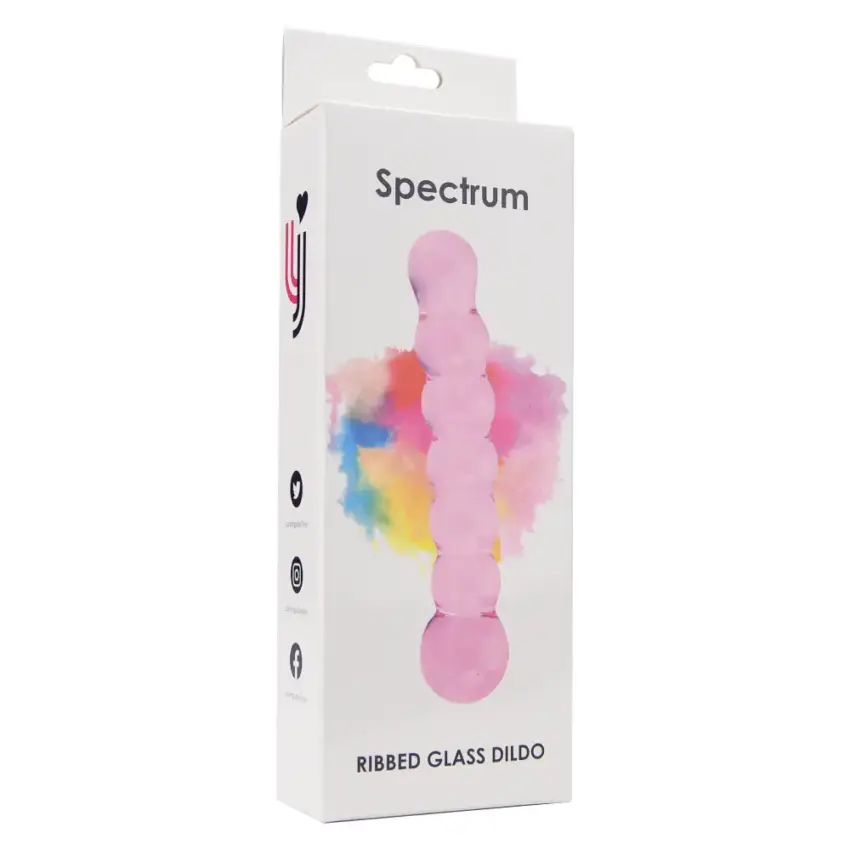 Spectrum Ribbed Glass Dildo - Image 21