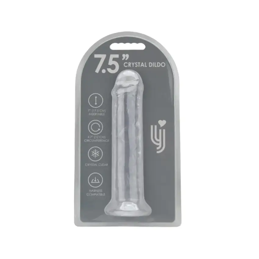 Loving Joy 7.5 Inch Suction Cup Dildo Clear - Image 12