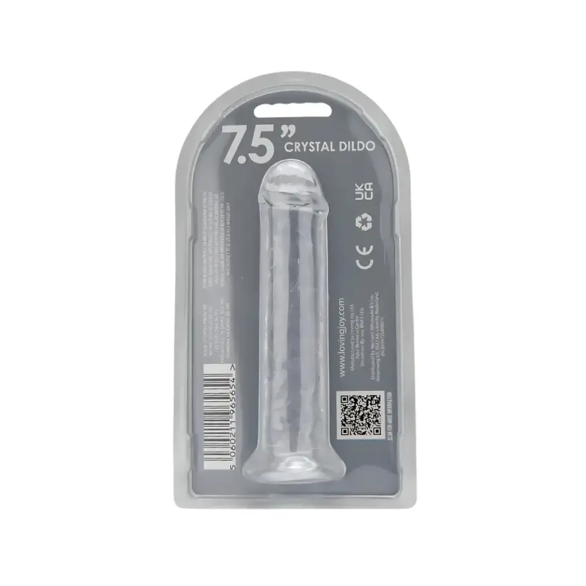 Loving Joy 7.5 Inch Suction Cup Dildo Clear - Image 13