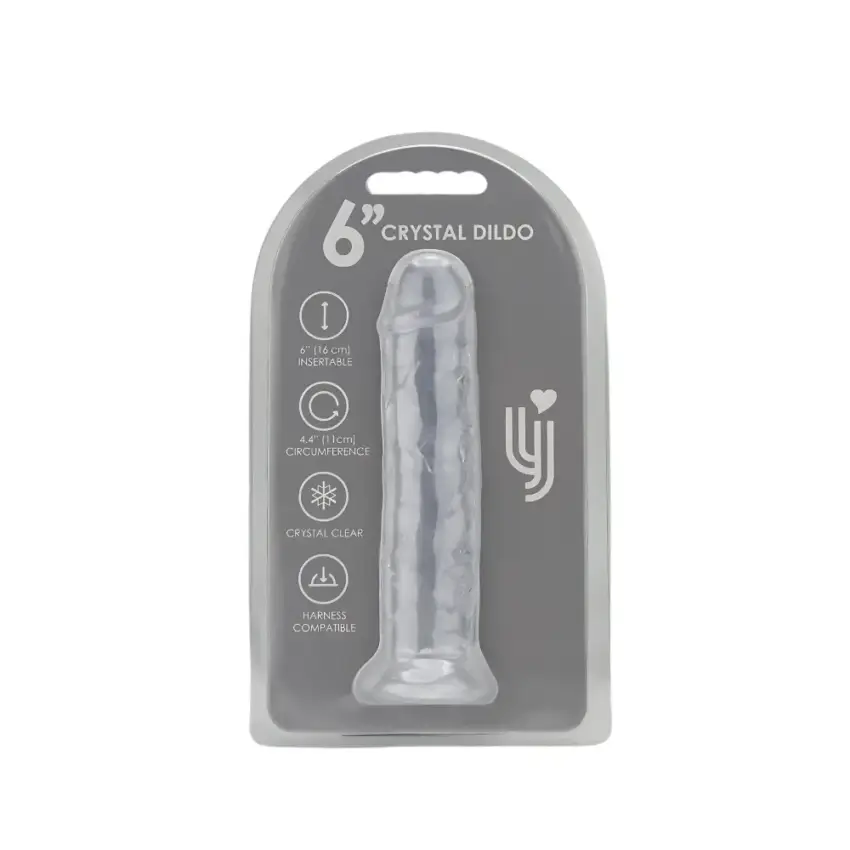 Loving Joy 6 Inch Suction Cup Dildo Clear - Image 6