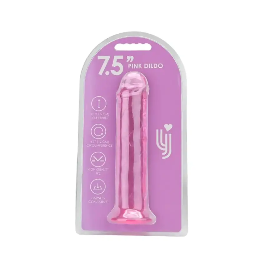 Loving Joy 7.5 Inch Suction Cup Dildo Pink - Image 6