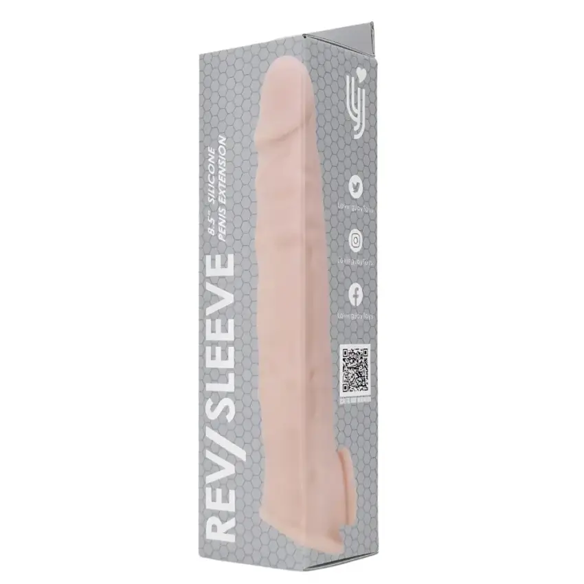 Rev-Sleeves 8.5 Inch Realistic Silicone Penis Extension Sleeve - Image 13