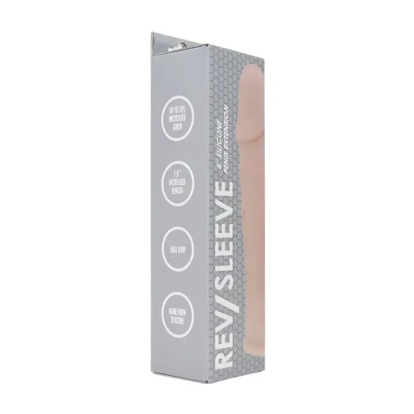 Rev-Sleeves 8 Inch Realistic Silicone Penis Extension Sleeve - Image 12