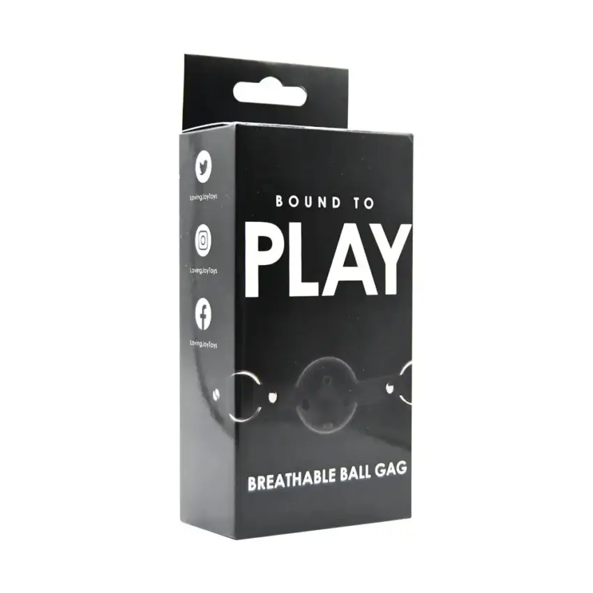 Bound to Play Breathable Ball Gag Black - Image 11
