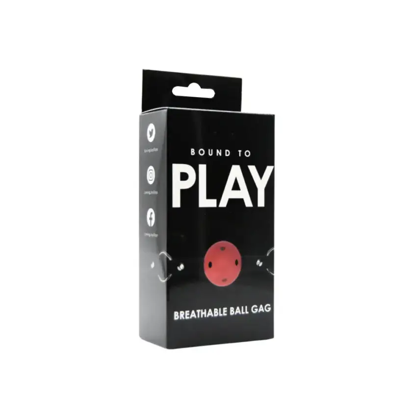 Bound to Play Breathable Ball Gag Red - Image 15