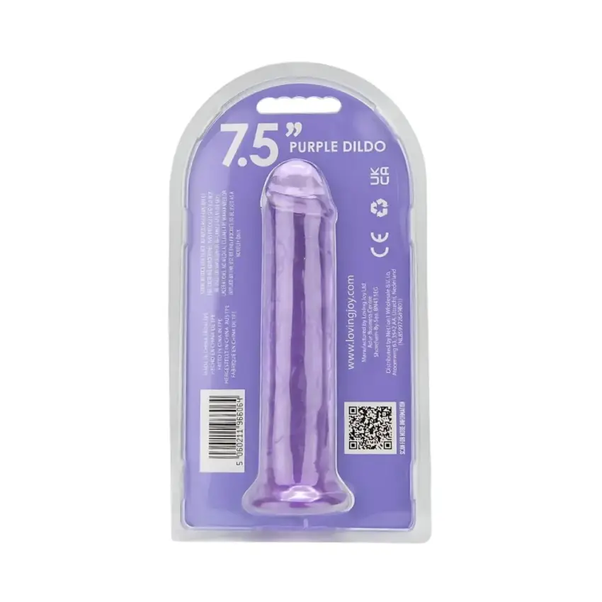 Loving Joy 7.5 Inch Suction Cup Dildo Purple - Image 8